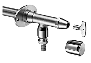 Robinet antigel, Schell Polar II, mur de 200 à 500 mm, Belgaqua
