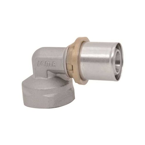 Coude 90° à sertir multicouche femelle, ICMA Sempiter, Ø 20 mm x femelle 3/4"