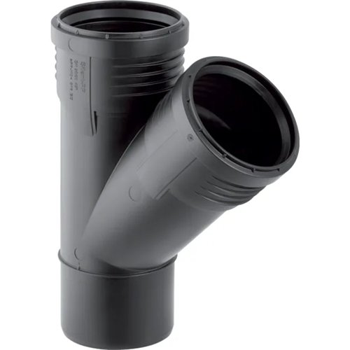 Té PP d'évacuation, Geberit Silent-PP, 45°, Ø 110 mm