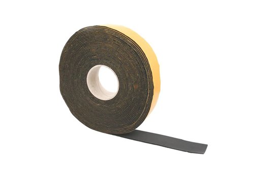 Schuimtape, NMC Foam-tape, breedte 50 mm, dikte 3 mm, rol van 15 m, zwart