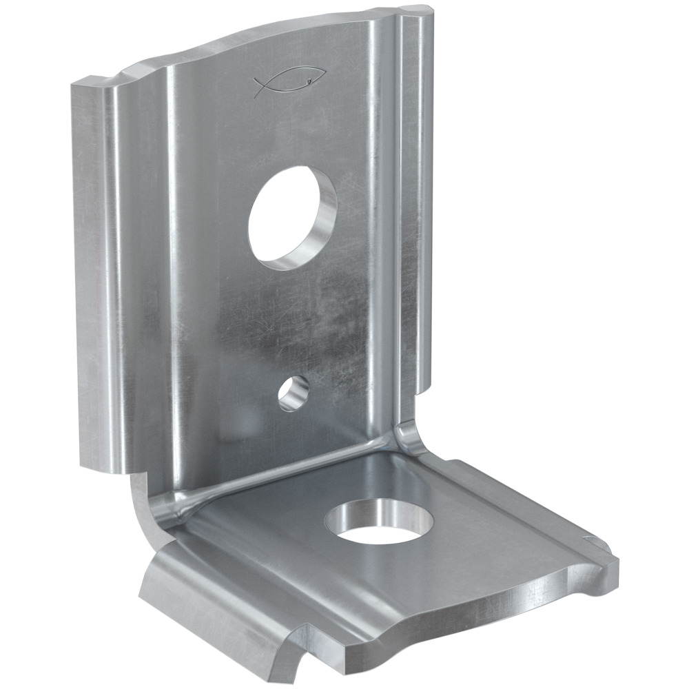 Équerre de montage pour rail, fischer MW, 90°