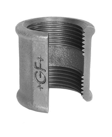 Manchon fileté en fonte noire, HS Fittings, femelle 3/4" x femelle 3/4", n° 270