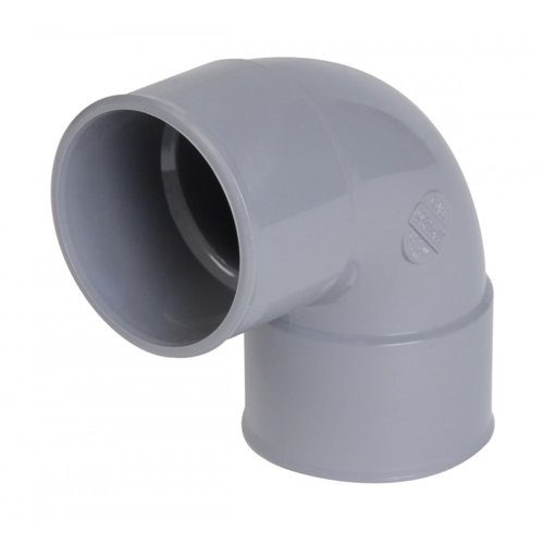 Coude PVC d'évacuation à coller, Nicoll, 87°30, Ø 75 mm, femelle-femelle