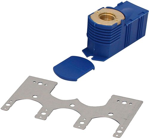 Boîte murale simple eurocône, Begetube, femelle 1/2" x eurocône 3/4", bleu