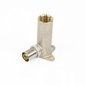 Applique murale à sertir multicouche, Begetube Ivarpress, Ø 16 mm x femelle 1/2", longueur 77 mm