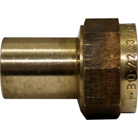 Raccord fileté à sertir cuivre eau et gaz, Effebi Unico-FBQ, embout mâle Ø 15 mm x femelle 1/2"