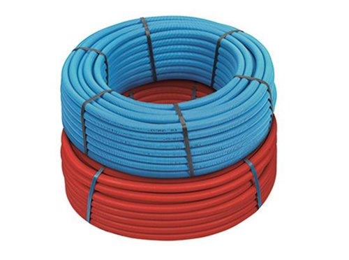 Meerlagenbuis met mantel, Henco RIXc, Ø 26 x 3 mm, rol van 50 m, rood
