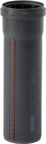 Tuyau PP d'évacuation avec manchon, Ostendorf HTsafe, Ø 75 mm, longueur 1 m