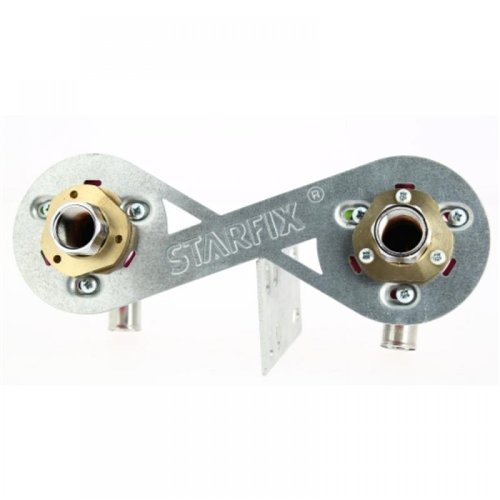 Paire d'appliques à sertir multicouche, Anquier Starfix, Ø 16 mm x femelle 1/2", pour plaque de plâtre