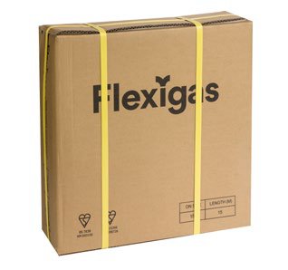 Tube gaz flexible inox PLT en couronne, Flexigas, DN 28, longueur 25 m