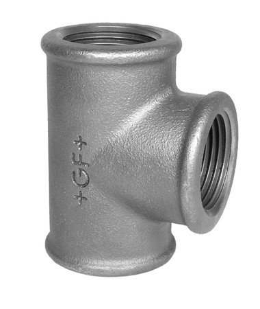 Té fileté en fonte noire, HS Fittings, femelle 6/4" x femelle 6/4" x femelle 6/4", n° 130