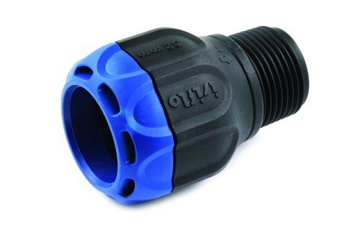 Knelkoppeling met buitendraad voor PE-buis, Eupen Isiflo Sprint, Ø 20 mm x buitendraad 1/2"