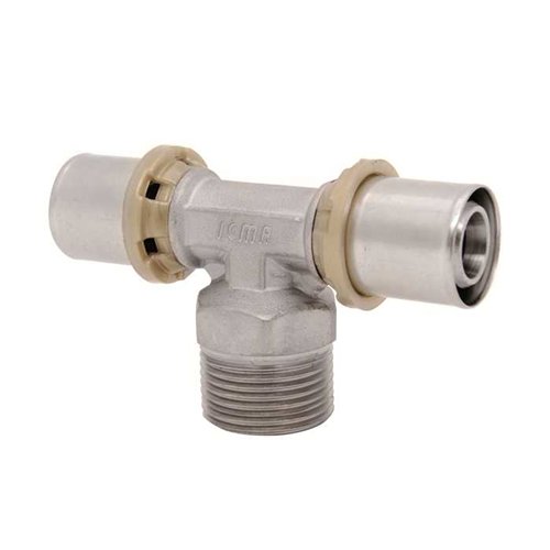 Té à sertir multicouche mâle, ICMA Sempiter, Ø 26 mm x mâle 3/4" x Ø 26 mm