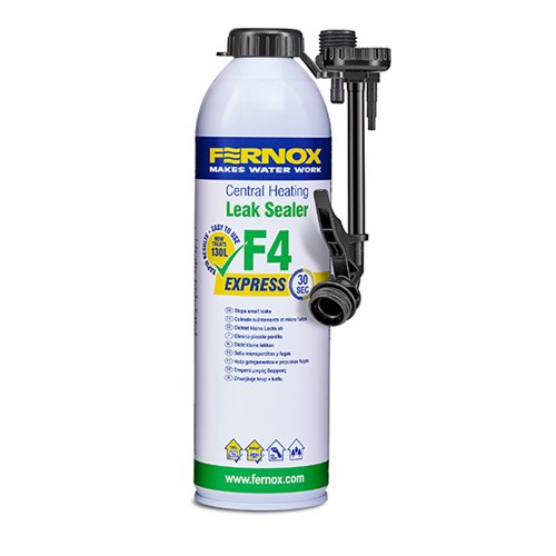 Lekdichter voor cv-installatie, Fernox F4 Leak Sealer Express, 400 ml