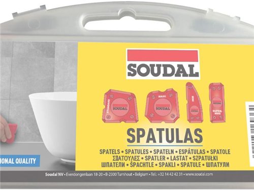 Set afstrijkspatels voor voegen, Soudal