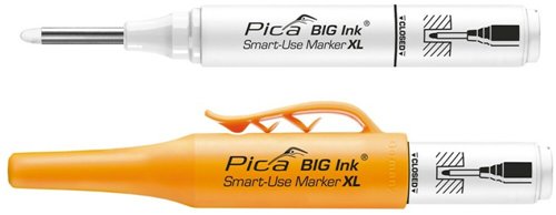 Permanente marker voor diepe gaten, Pica BIG-Ink Smart-Use XL, wit
