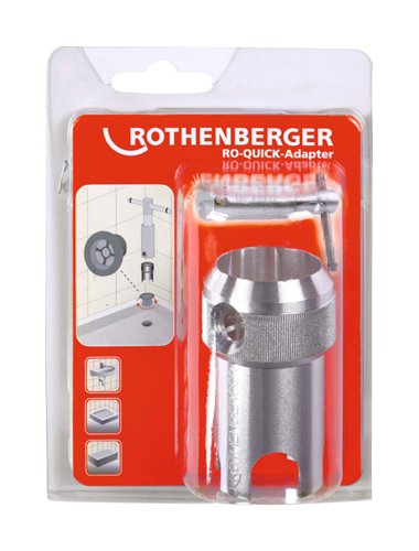 Adaptateur baignoire pour clé à bonde, Rothenberger, pour RO-QUICK