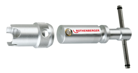 Clé à bonde, Rothenberger RO-QUICK, avec adaptateur