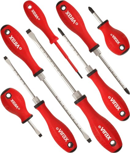 Jeu de tournevis magnétiques, Virax, 8 pièces