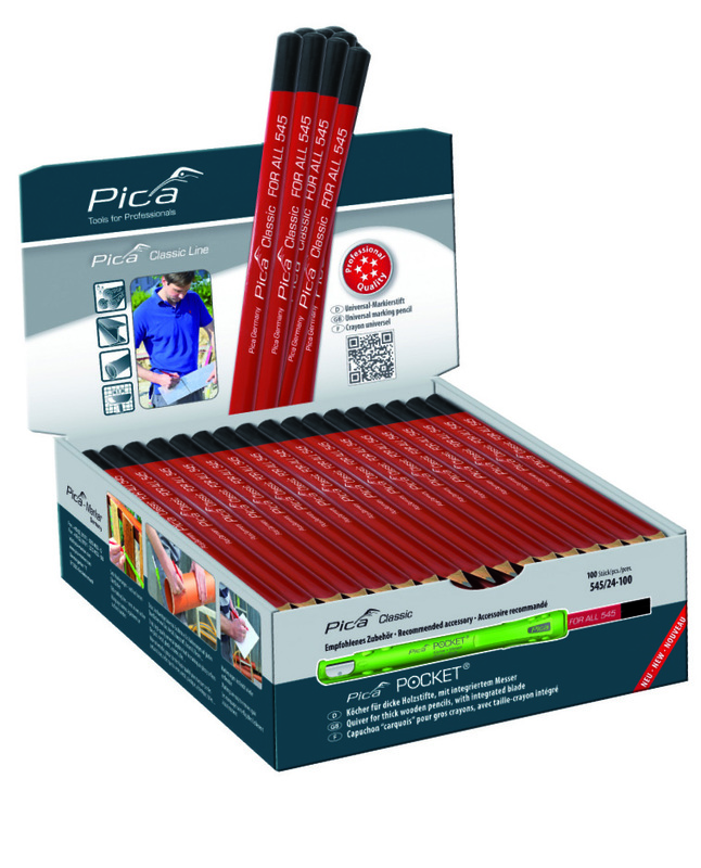 Universeel potlood, Pica FOR ALL, 23 cm, grafiet 2B