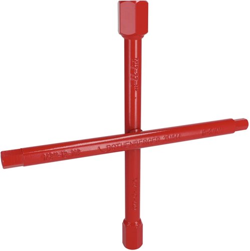 Clé en croix sanitaire, Rothenberger, 3/8" à 1"