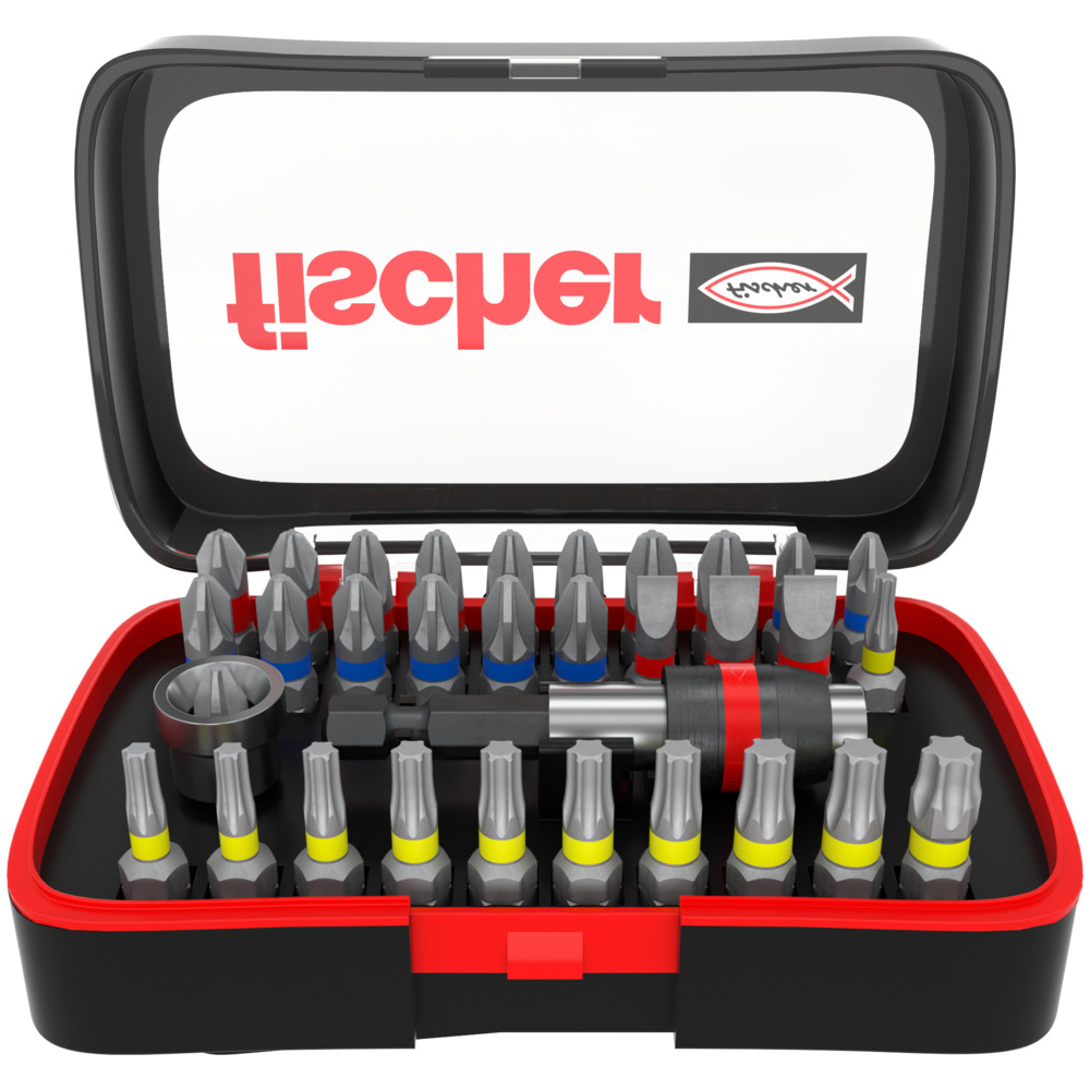 Coffret d'embouts de vissage, fischer FPB Bit Set Profi, 32 pièces